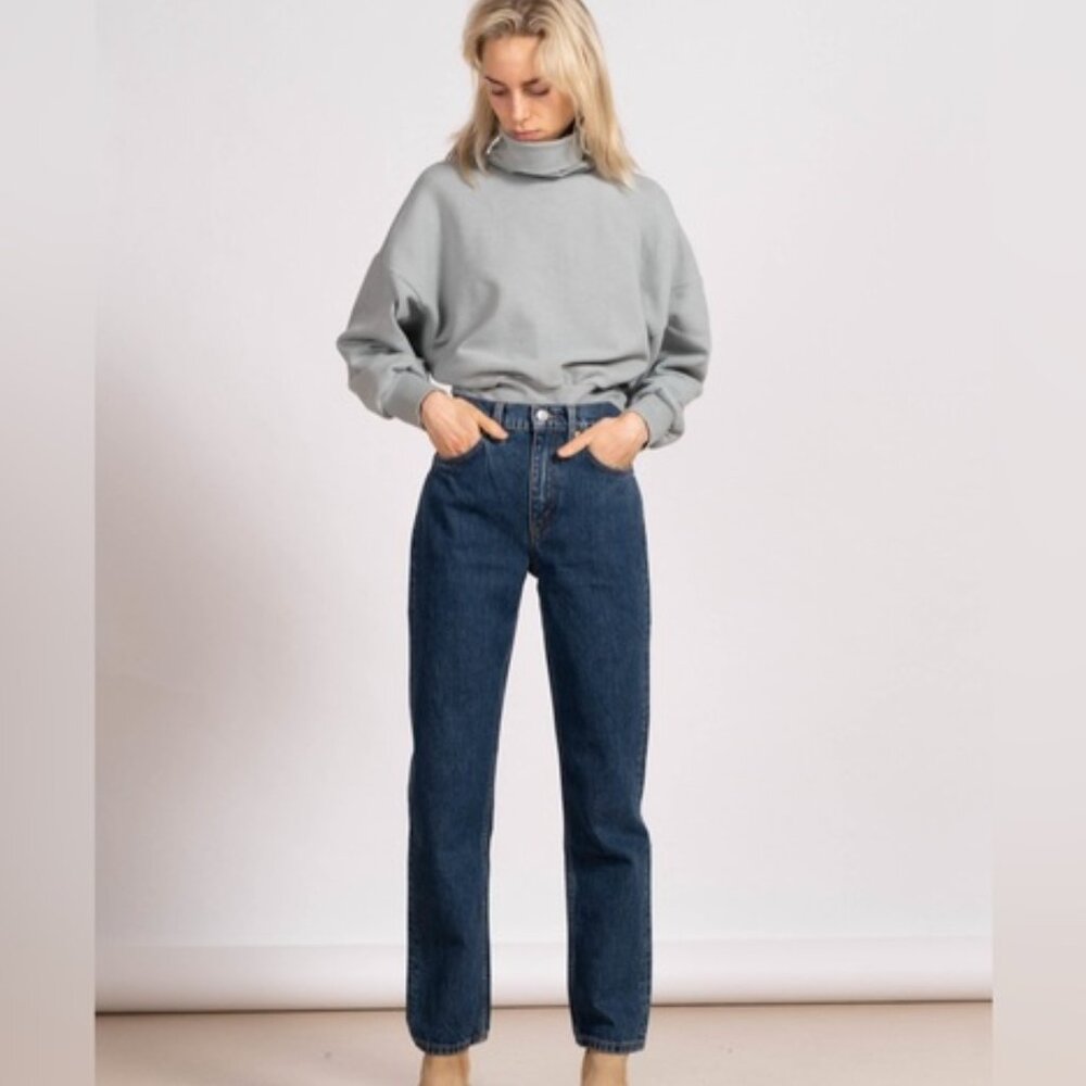Classic Blue Straight Leg Jeans